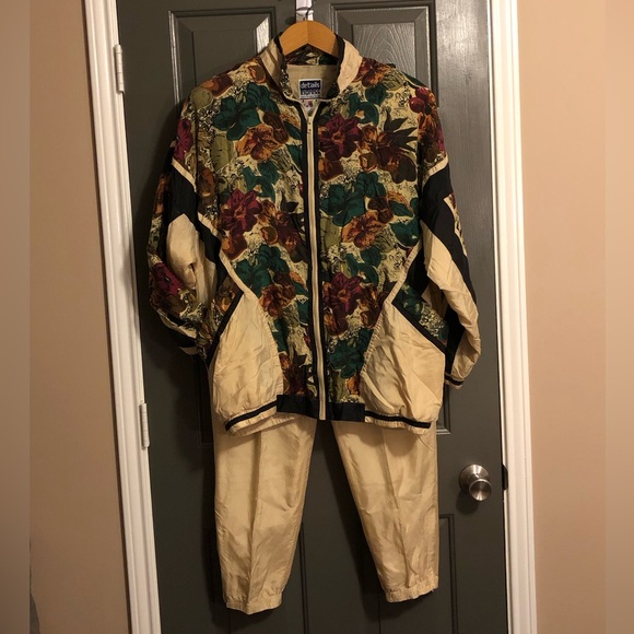Vintage Silk Women's Details Express Track Suit Size XL - Picture 8 of 12